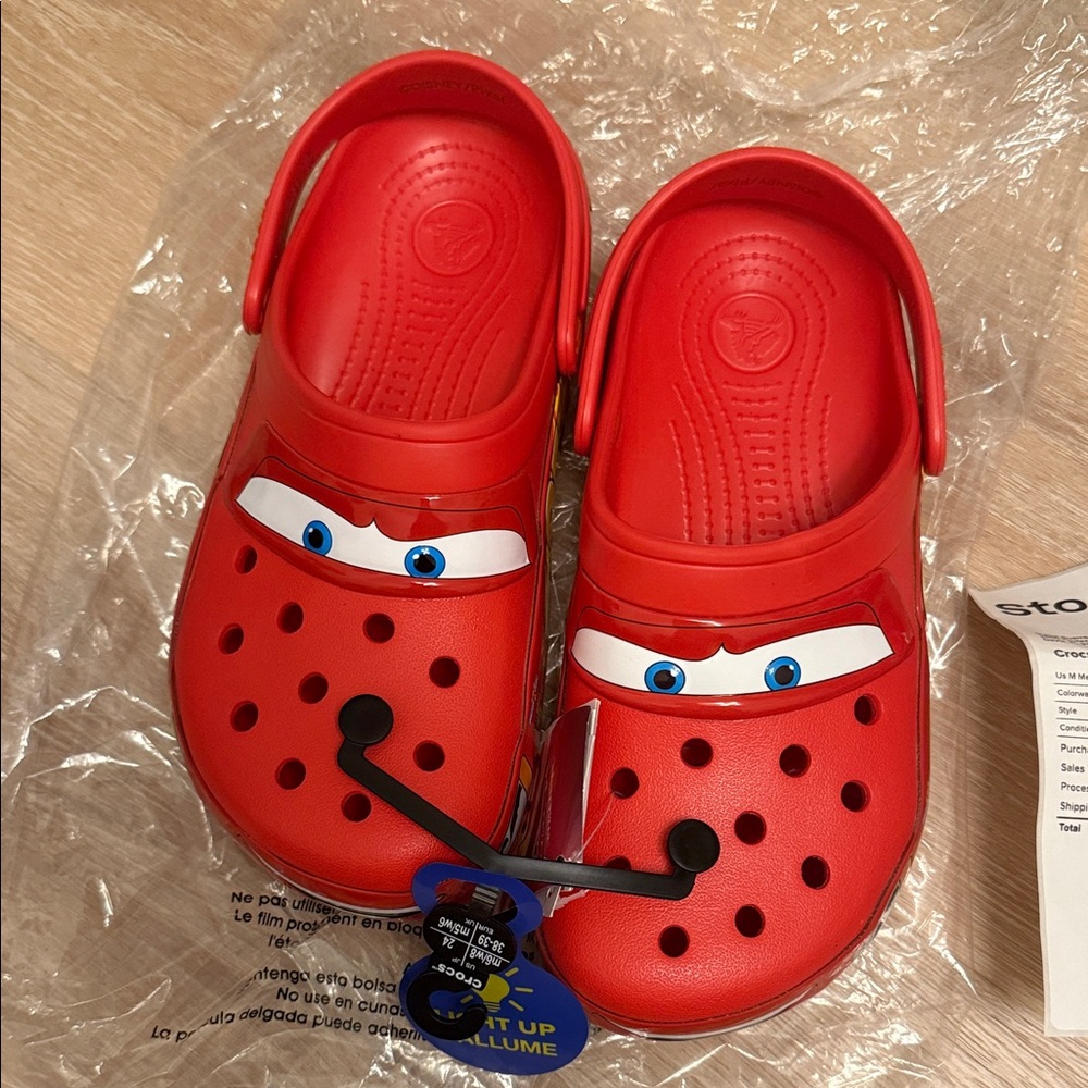 CROCS Kids Red Character Slippers